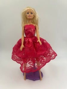 Cherise Pink Short Barbie Dress