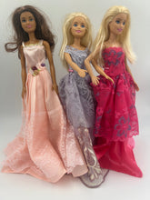 Load image into Gallery viewer, 11 inch Barbie Gowns : 3 dress bundle