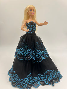 Stunning Black Gown For Barbie