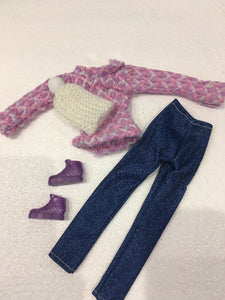 11 inch 4 piece Winter Clothing Set for Barbie sized Dolls